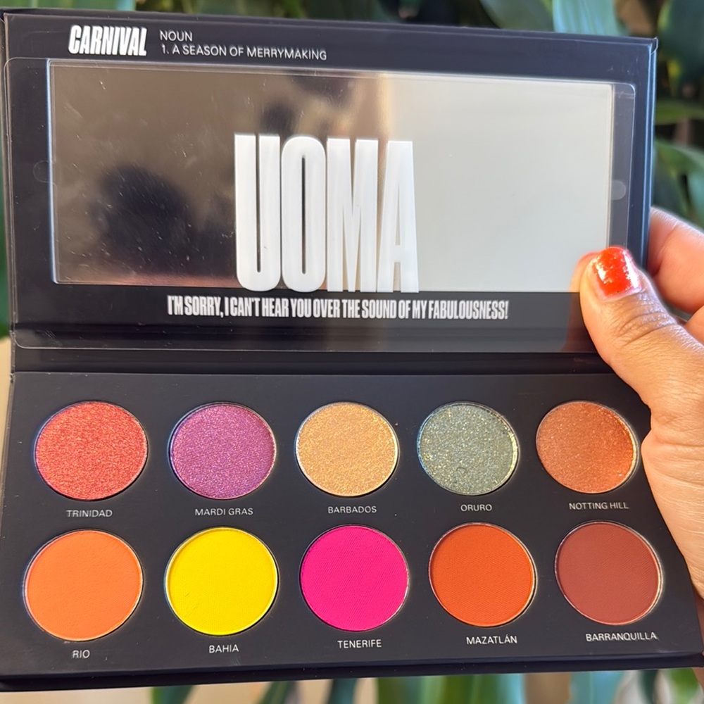 Uoma Beauty Pink and Yellow Eyeshadow Palette
